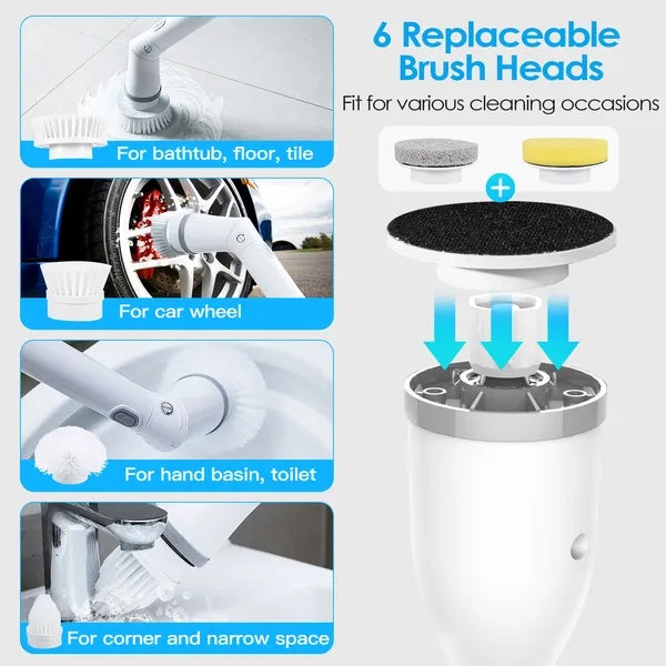 Electric Spin Scrubber Cleaning Brush